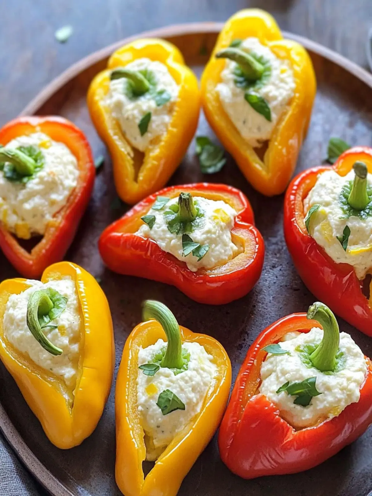 Cream Cheese Stuffed Mini Peppers for Light, Flavorful Snacking