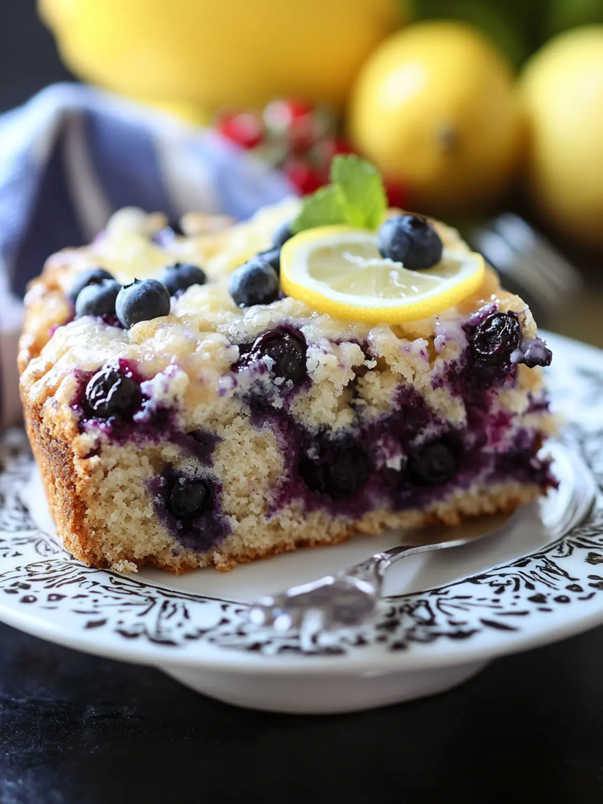 Lemon Blueberry Coffee Cake