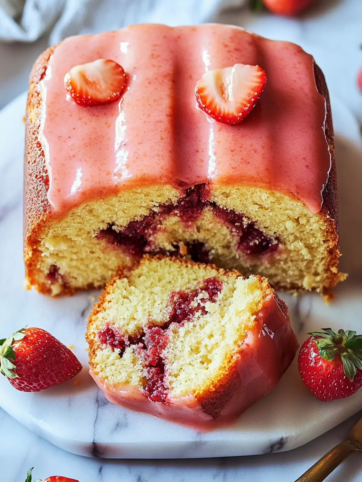 Strawberry Pound Cake