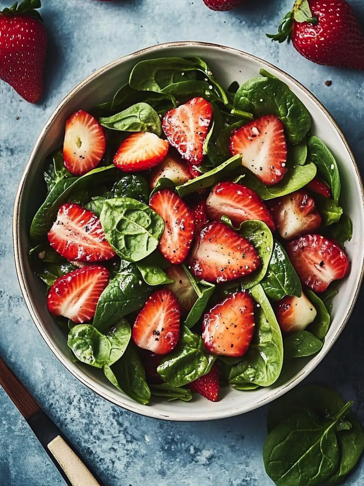 strawberry spinach salad