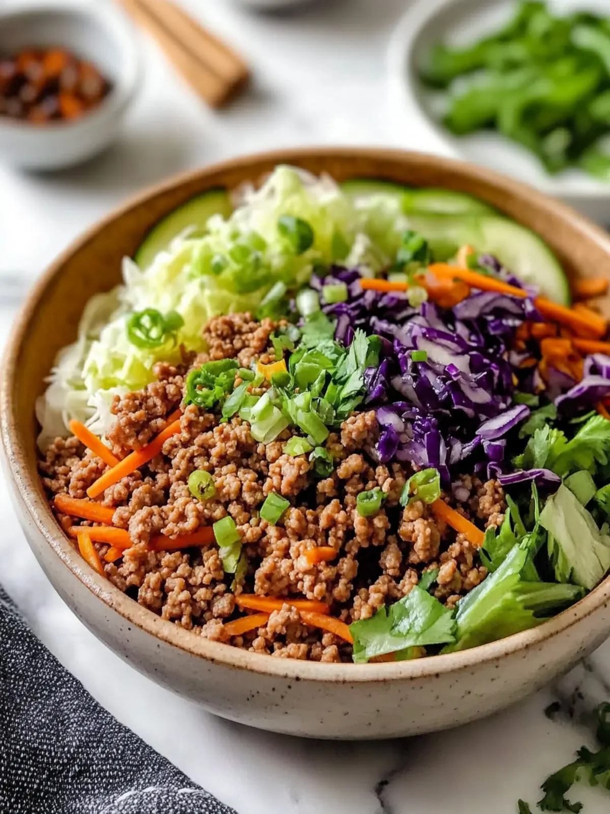 Dairy-Free Ground Turkey Egg Roll in a Bowl