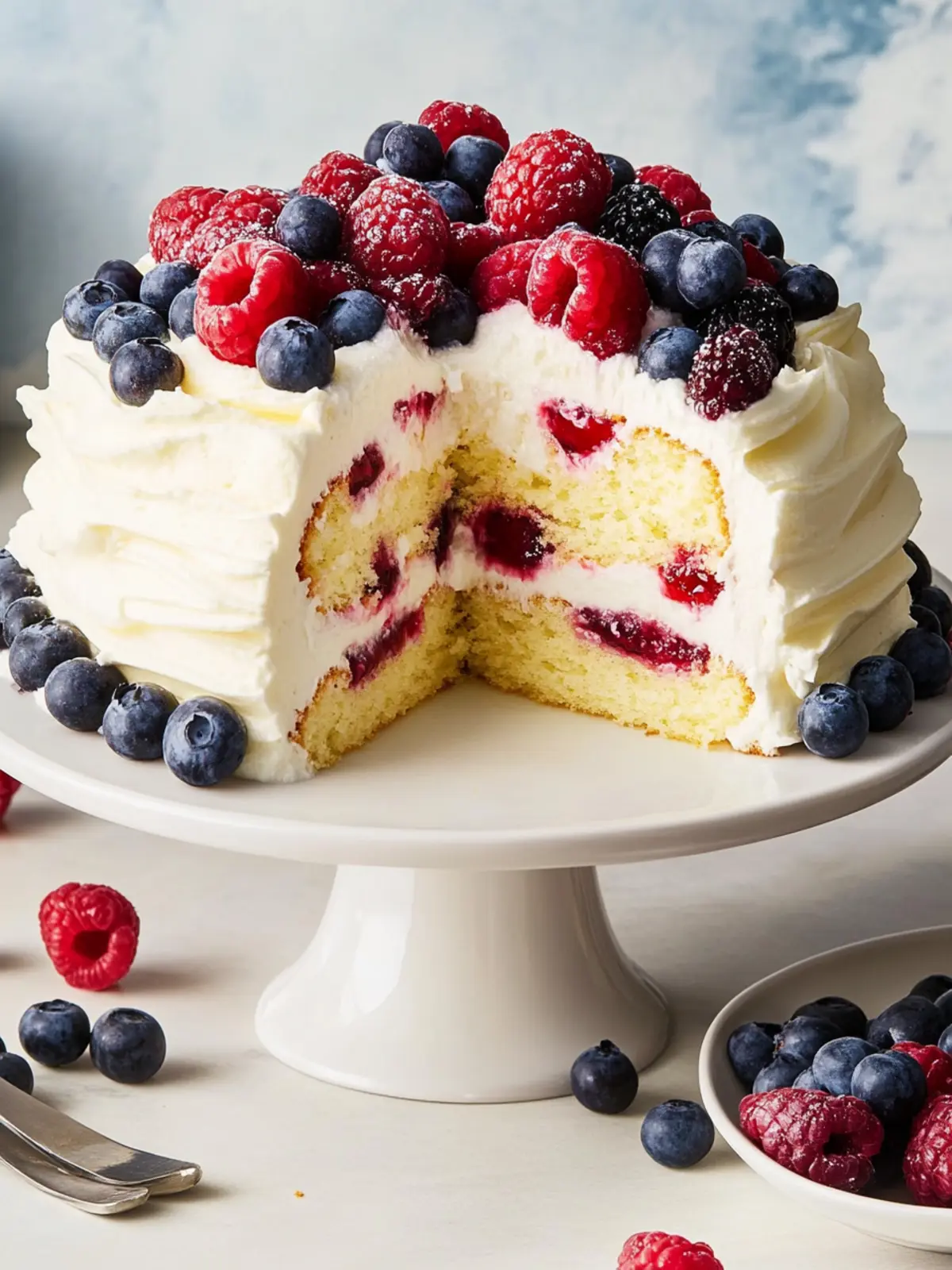 Chantilly Cake Delight: A Fresh Berry Celebration Experience