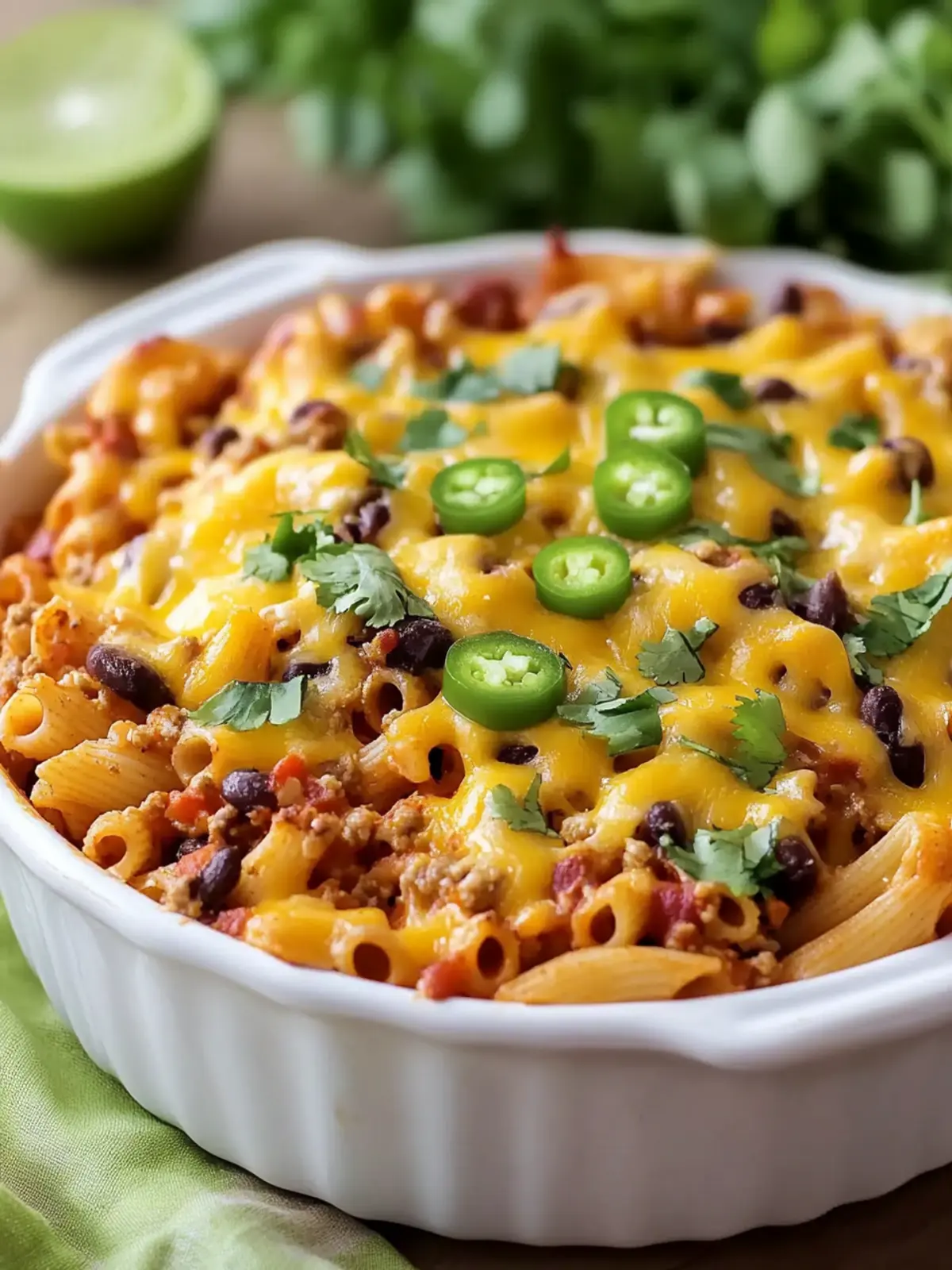 Loaded Taco Pasta Bake