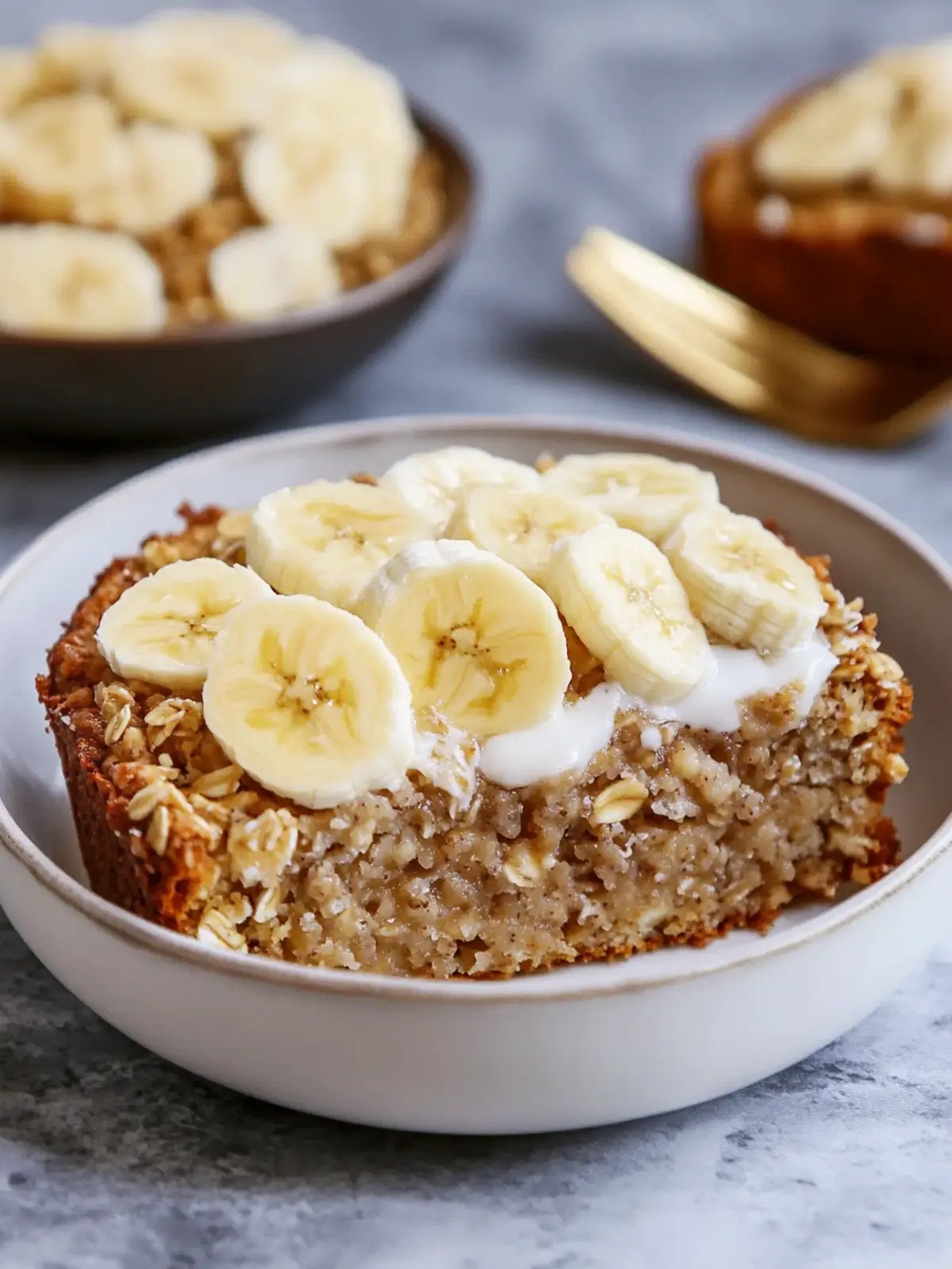 Banana Bread Baked Oatmeal
