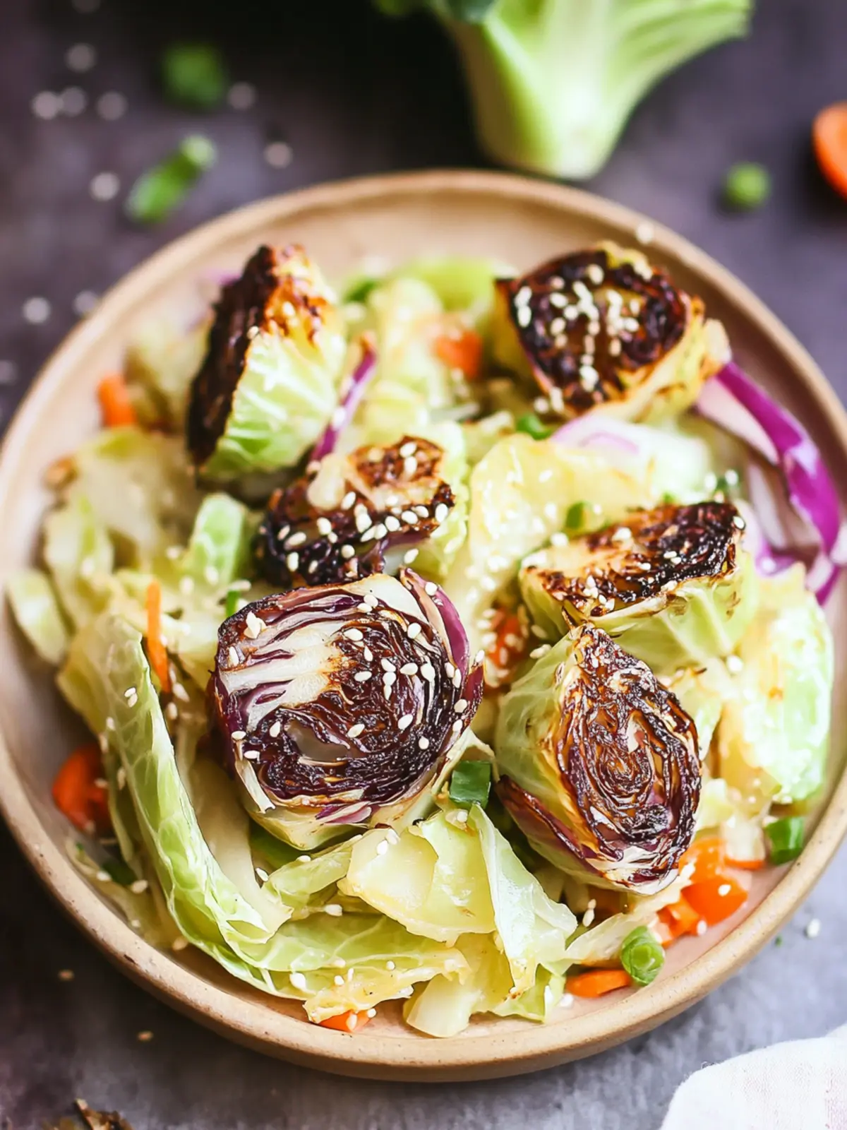 Roasted Cabbage Wedges