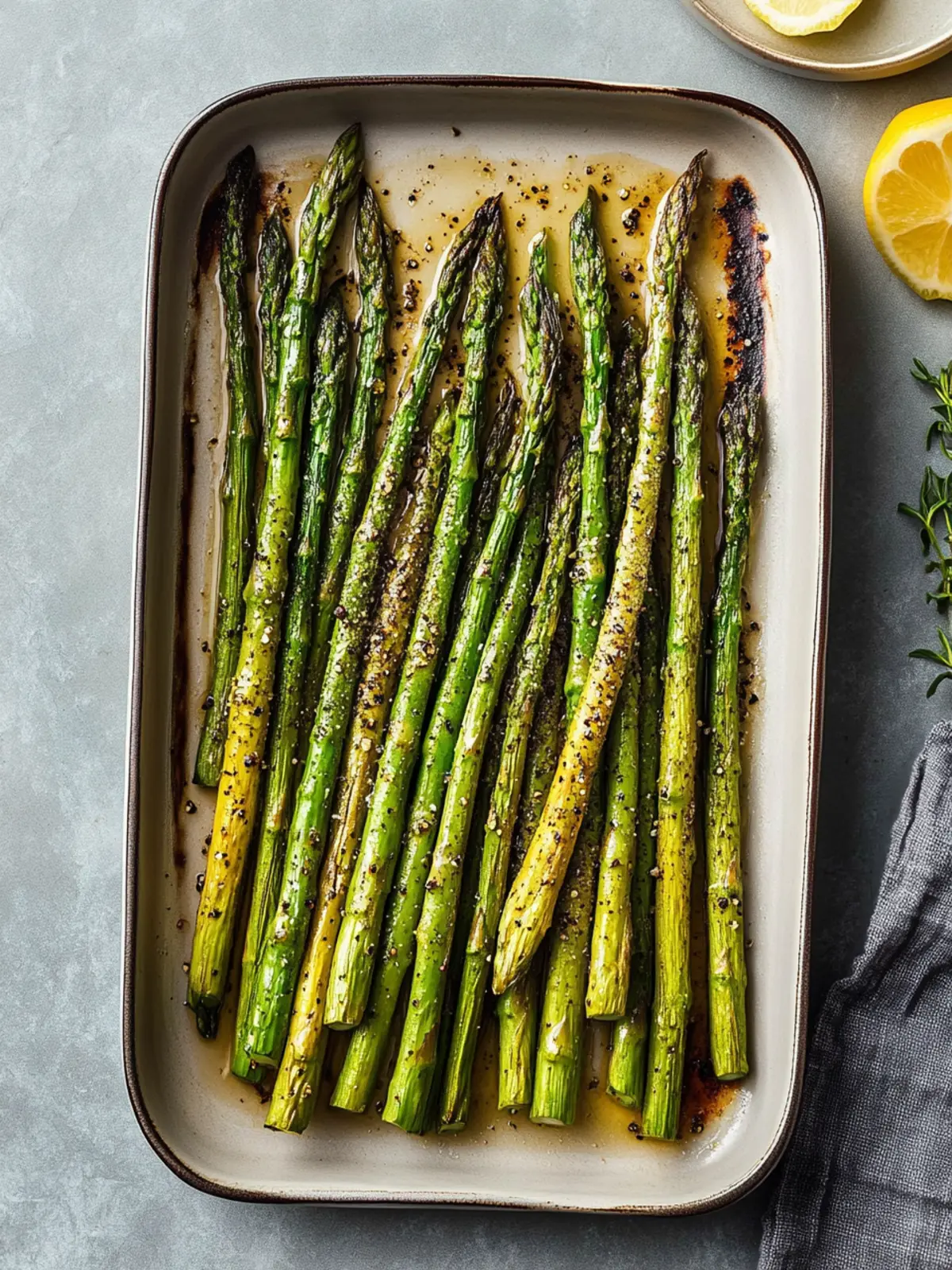 Perfectly Roasted Asparagus with a Zesty Lemon Twist