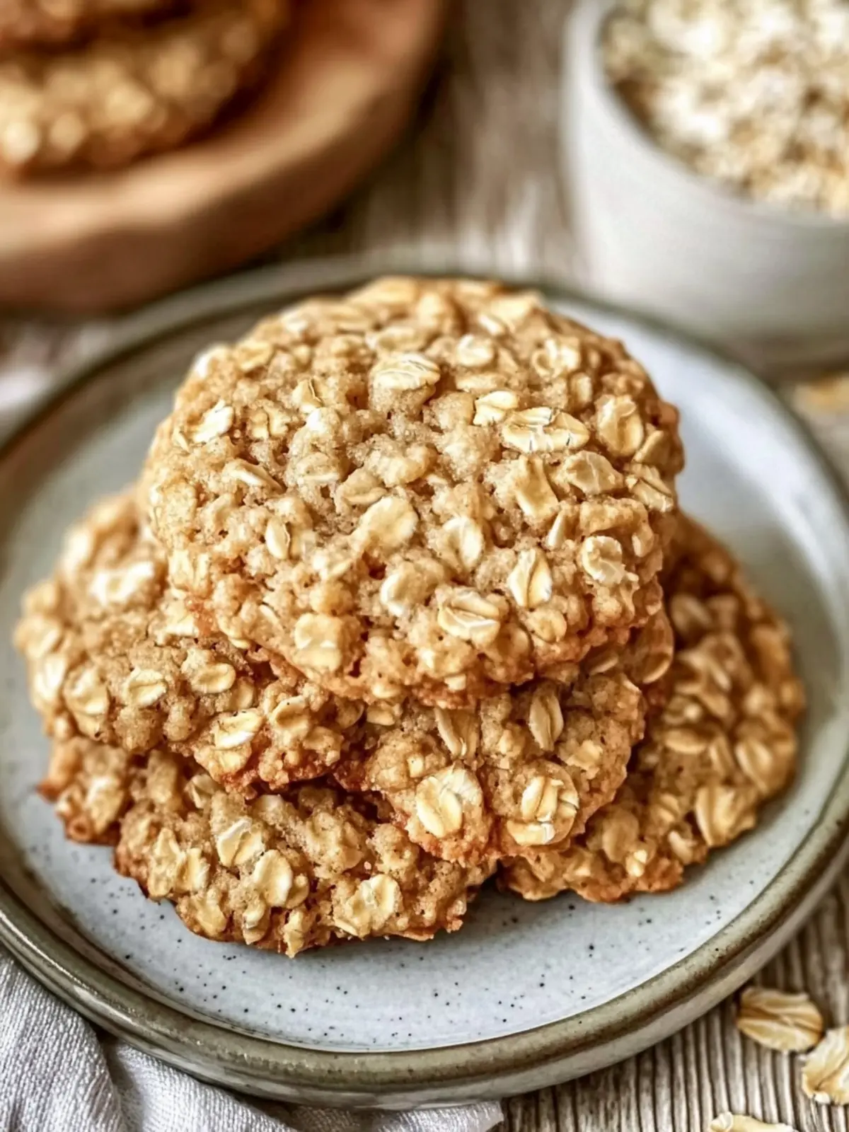 Low Sugar Applesauce Oatmeal Cookies