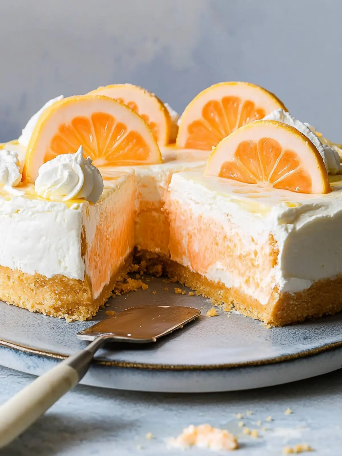No-Bake Creamsicle Cheesecake