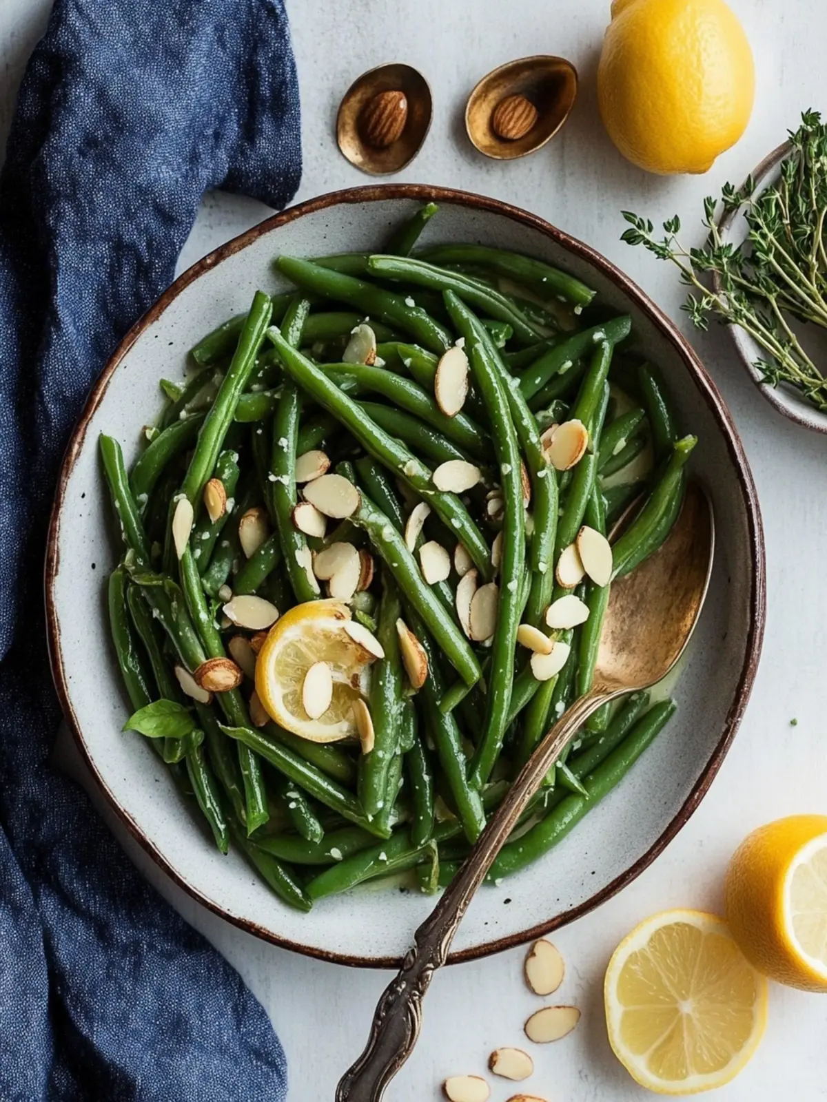 green beans almondine