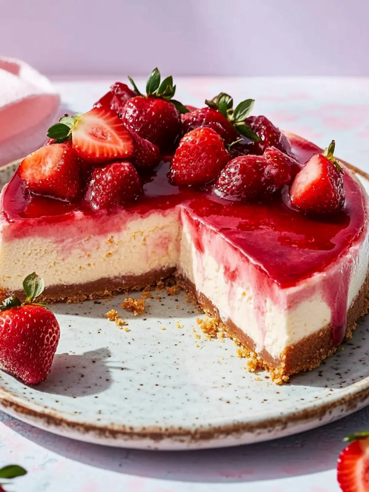 Irresistible Strawberry Cheesecake That Delights Every Bite
