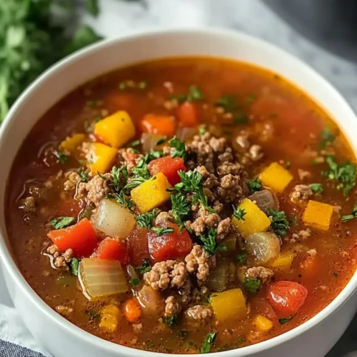 Mouthwatering Instant Pot Ground Beef Soup