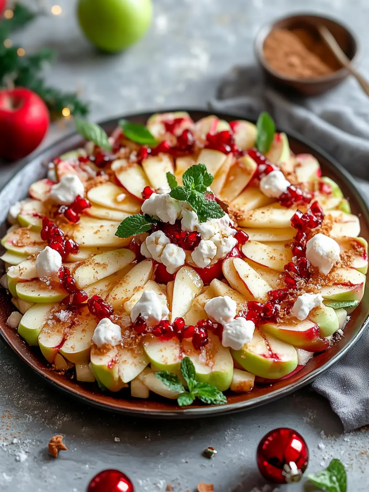 Christmas Apple Nachos