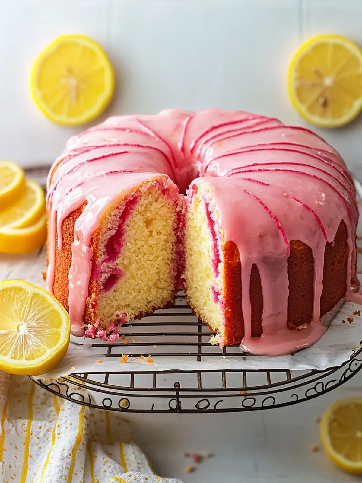 Pink Lemonade Pound Cake