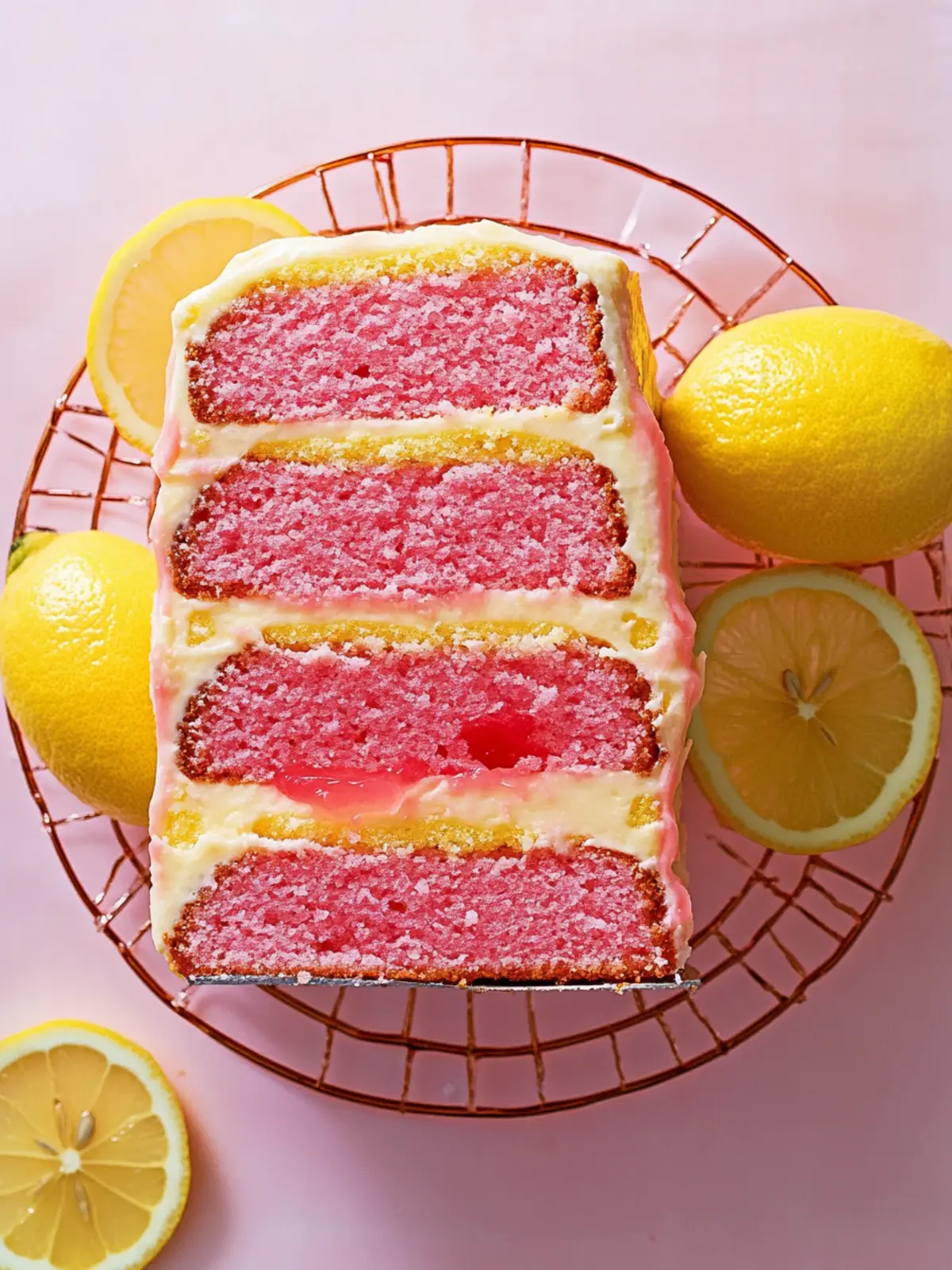 Pink Lemonade Pound Cake