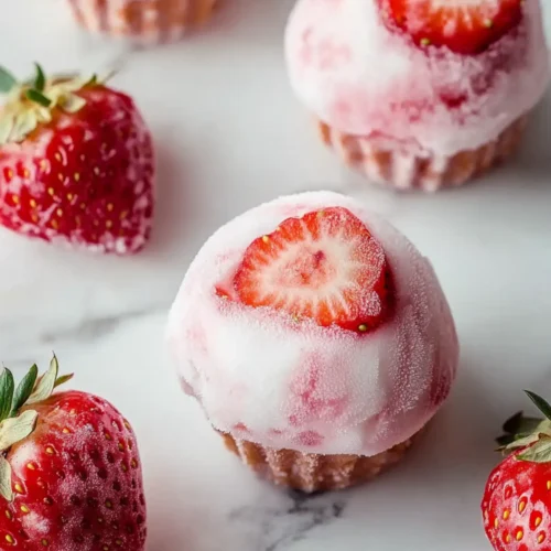 Perfect Strawberry Frozen Yogurt Bites