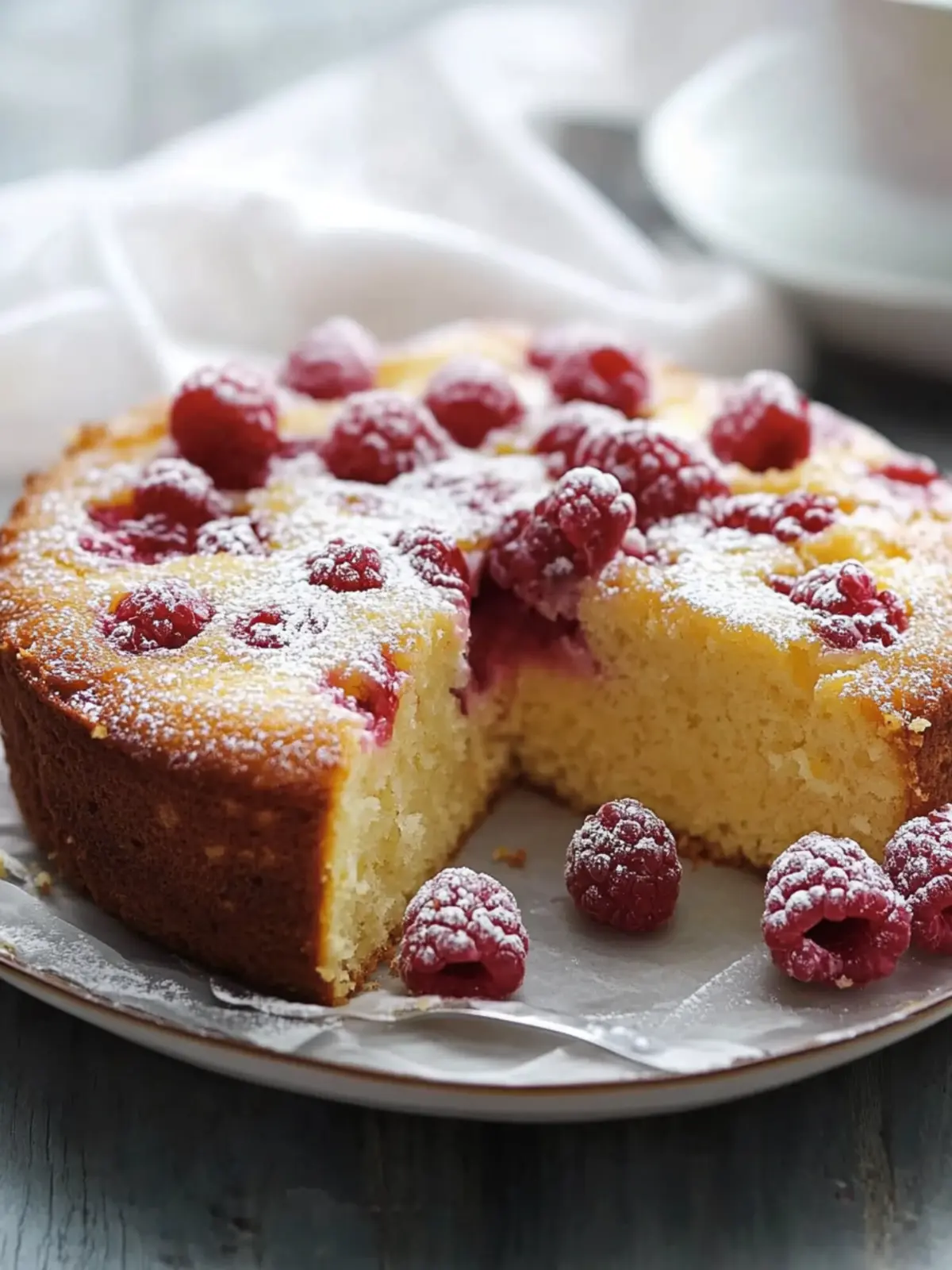 Lemon Raspberry Yogurt Cake That’s Moist and Irresistible