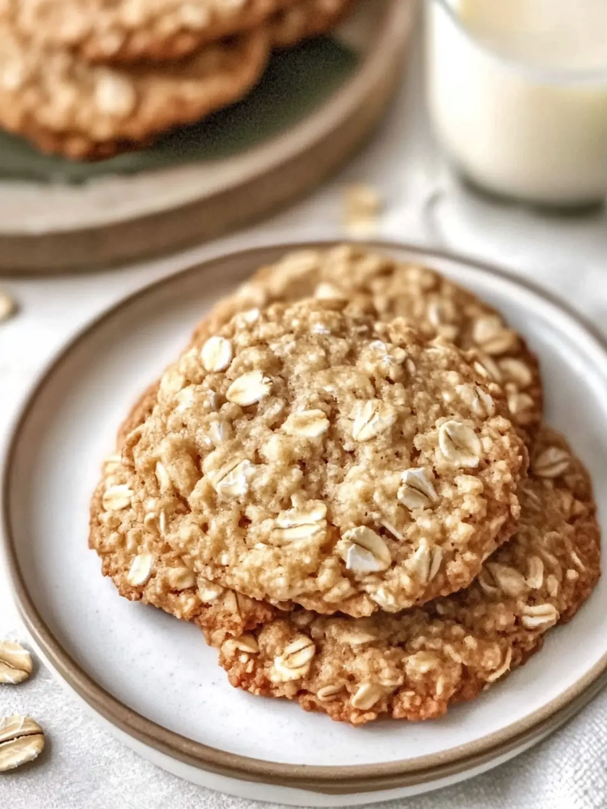 Low Sugar Applesauce Oatmeal Cookies