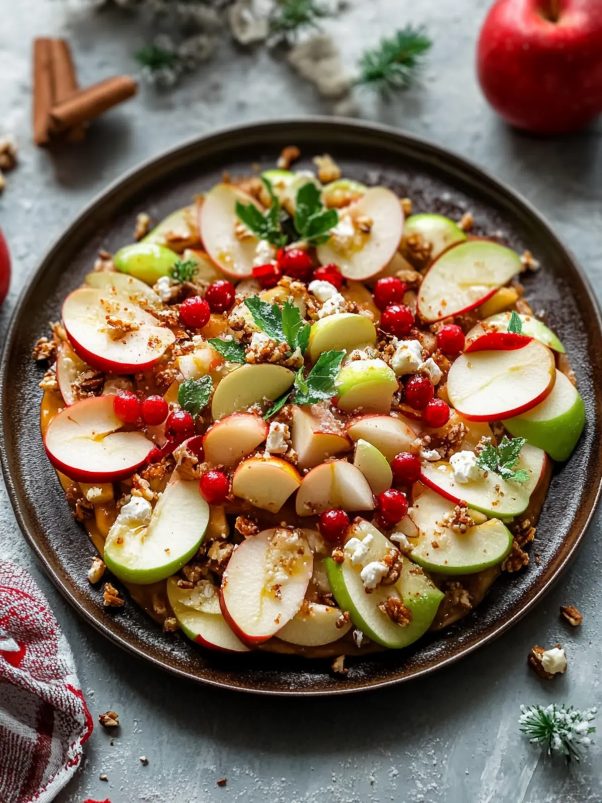 Christmas Apple Nachos