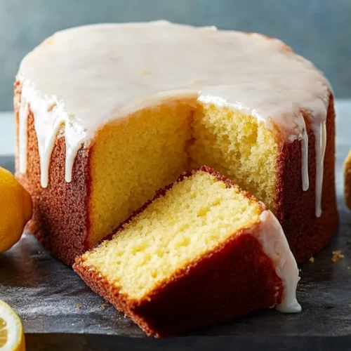 Glazed Lemon Olive Oil Pound Cake