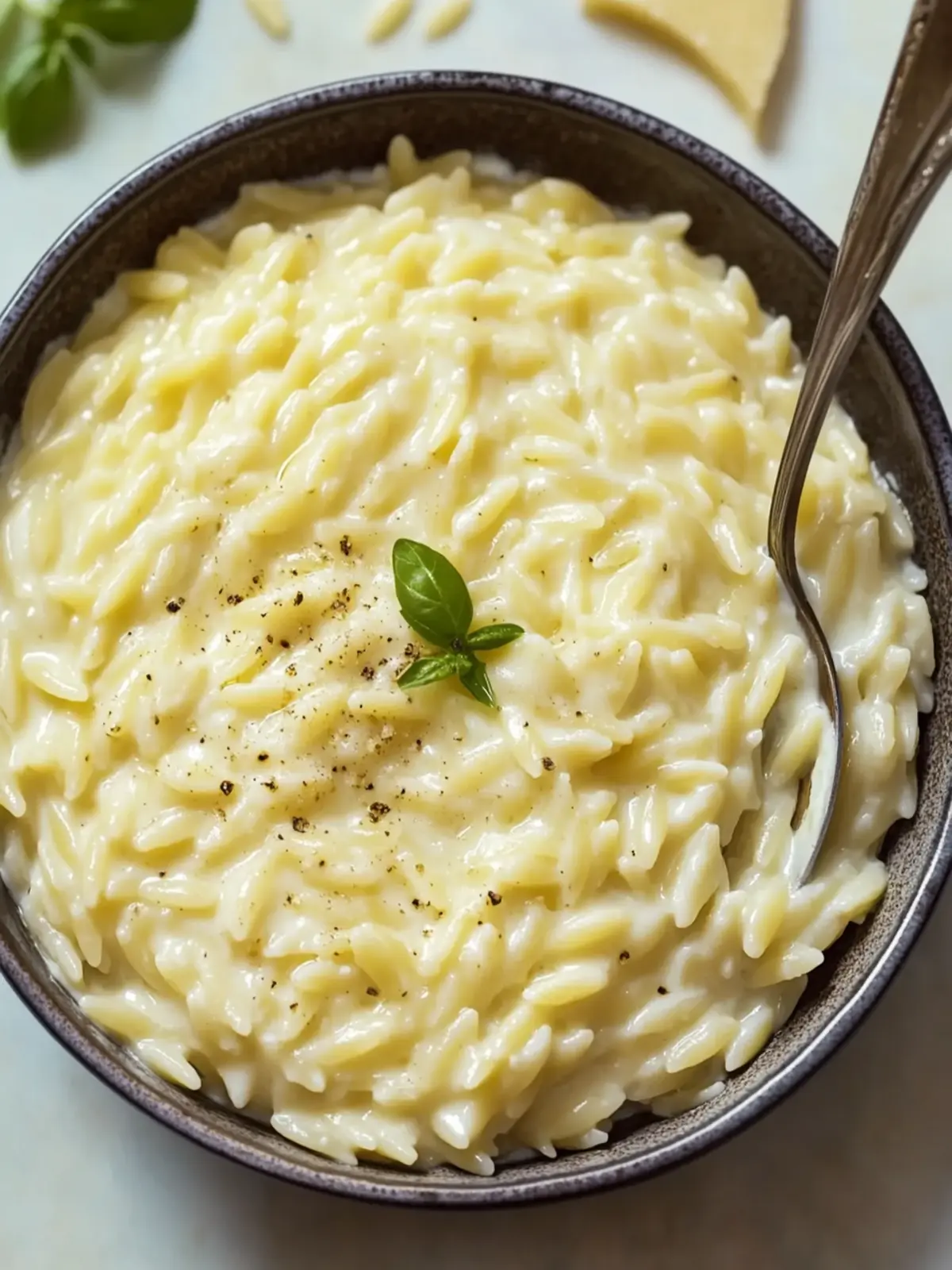 Creamy Cottage Cheese Orzo