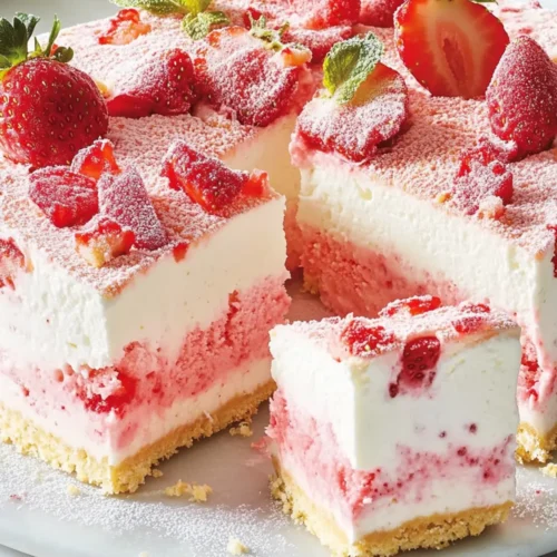 Strawberry Shortcake Ice Cream Cake