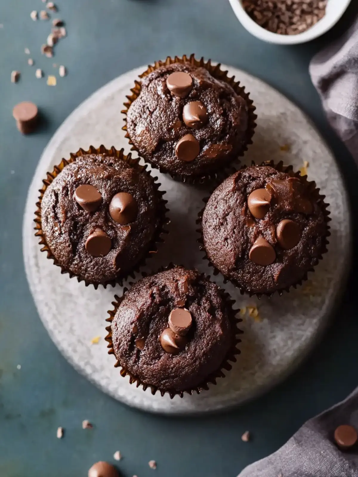Chocolate Kodiak Cake Protein Muffins