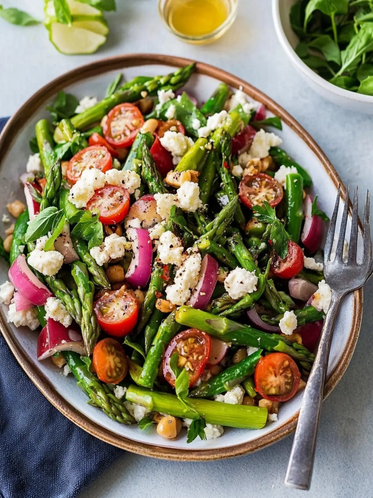 Spring’s Best Asparagus Salad with Creamy Avocado Dressing