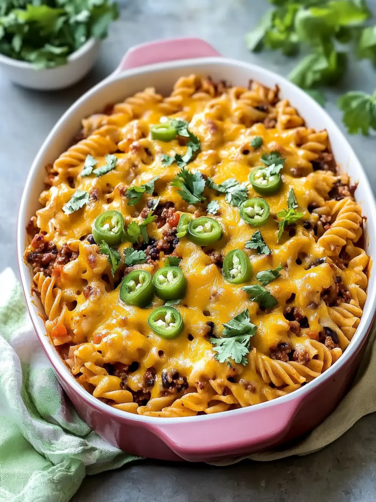 Loaded Taco Pasta Bake