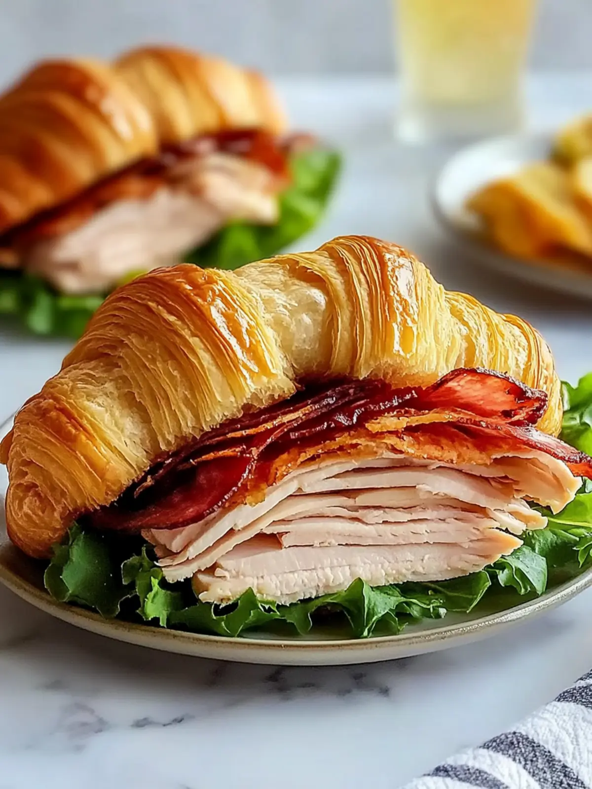 Classic Turkey Croissant Sandwich