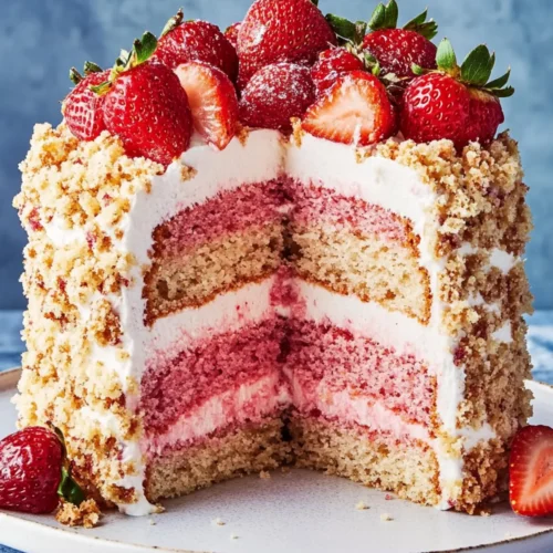 Strawberry Crunch Cake