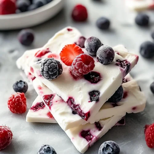 Berry Frozen Yogurt Bark