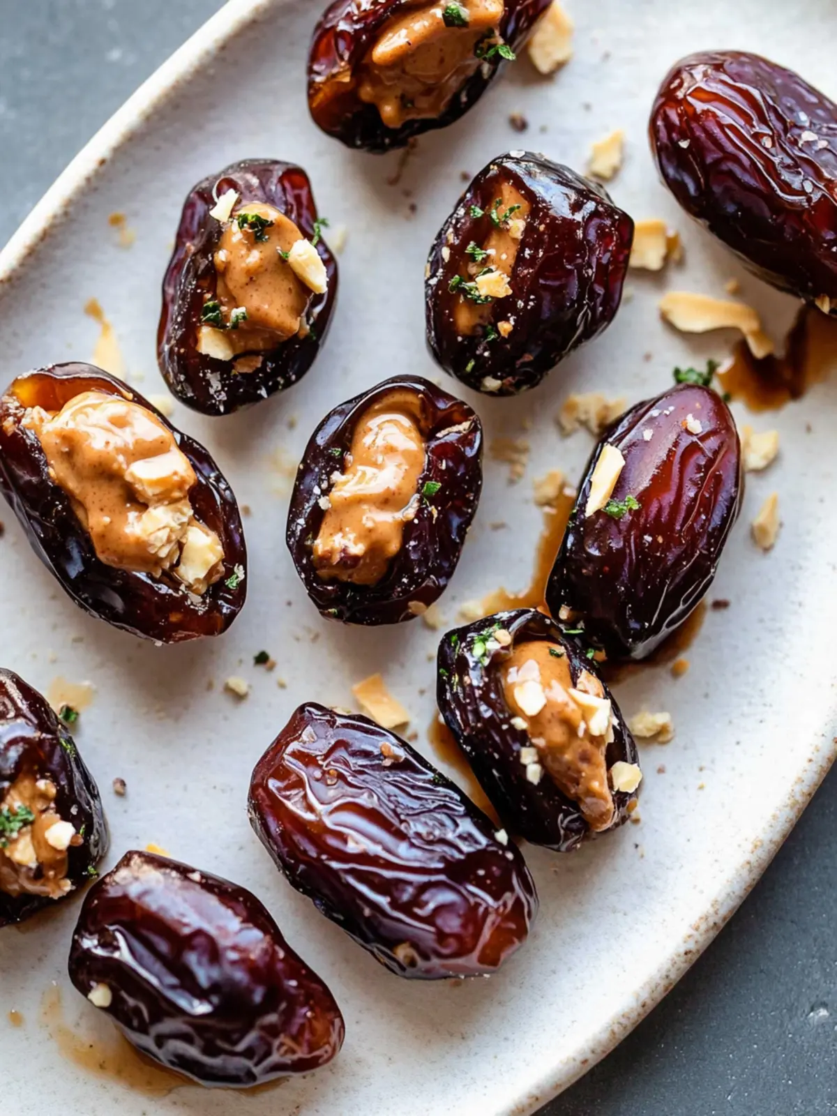 Stuffed Dates with Peanut Butter & Chocolate
