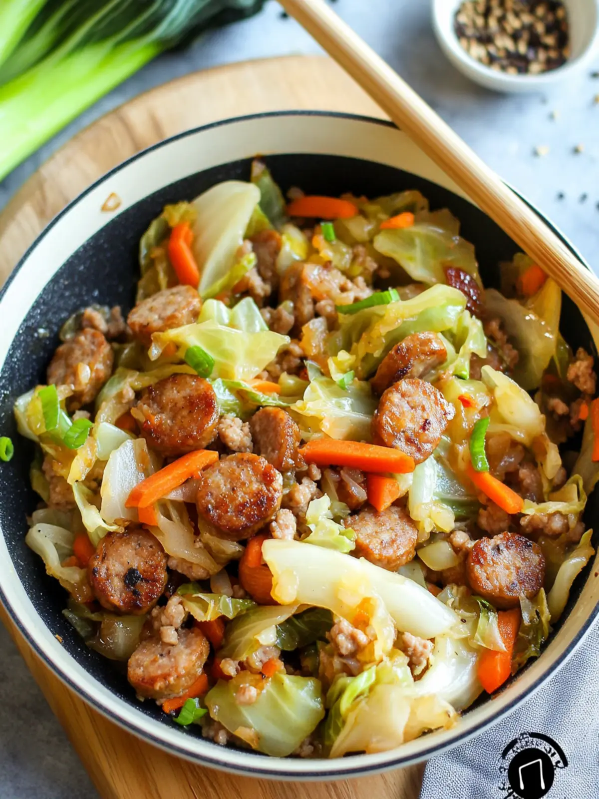 Cabbage and Sausage Skillet