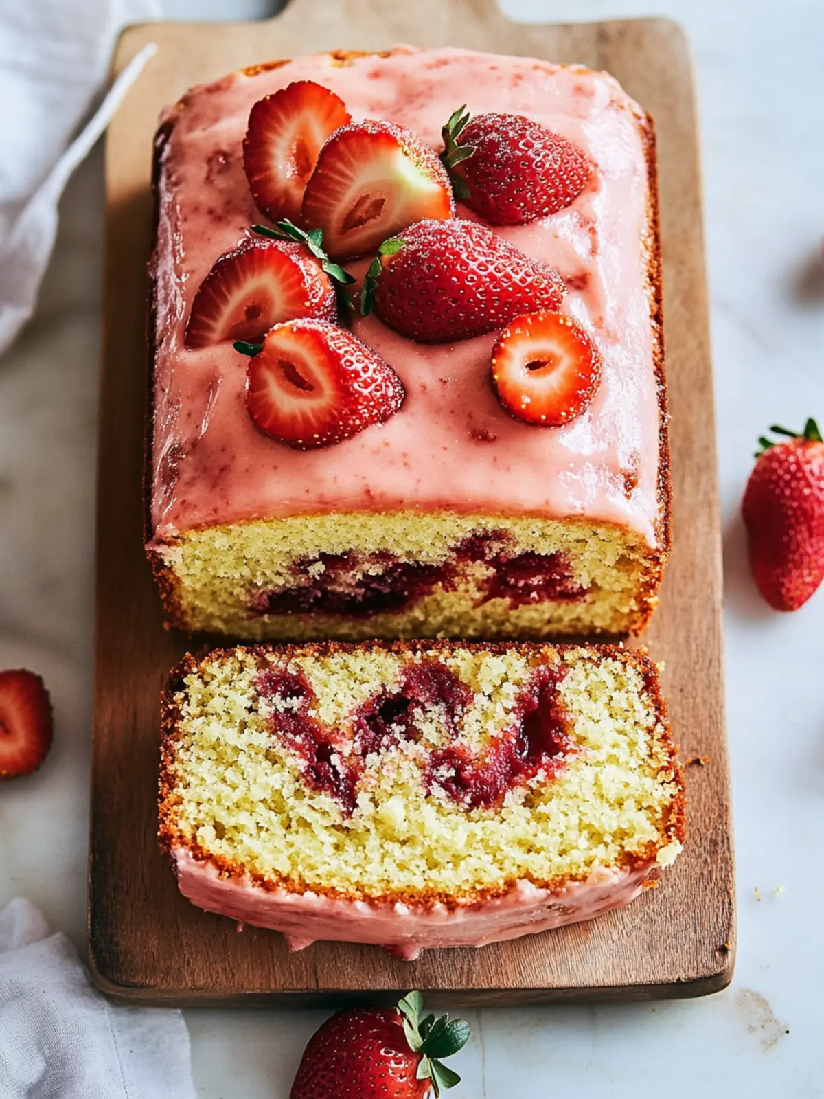 Strawberry Pound Cake