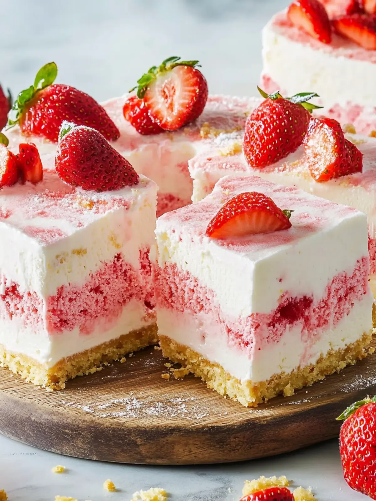 Strawberry Shortcake Ice Cream Cake