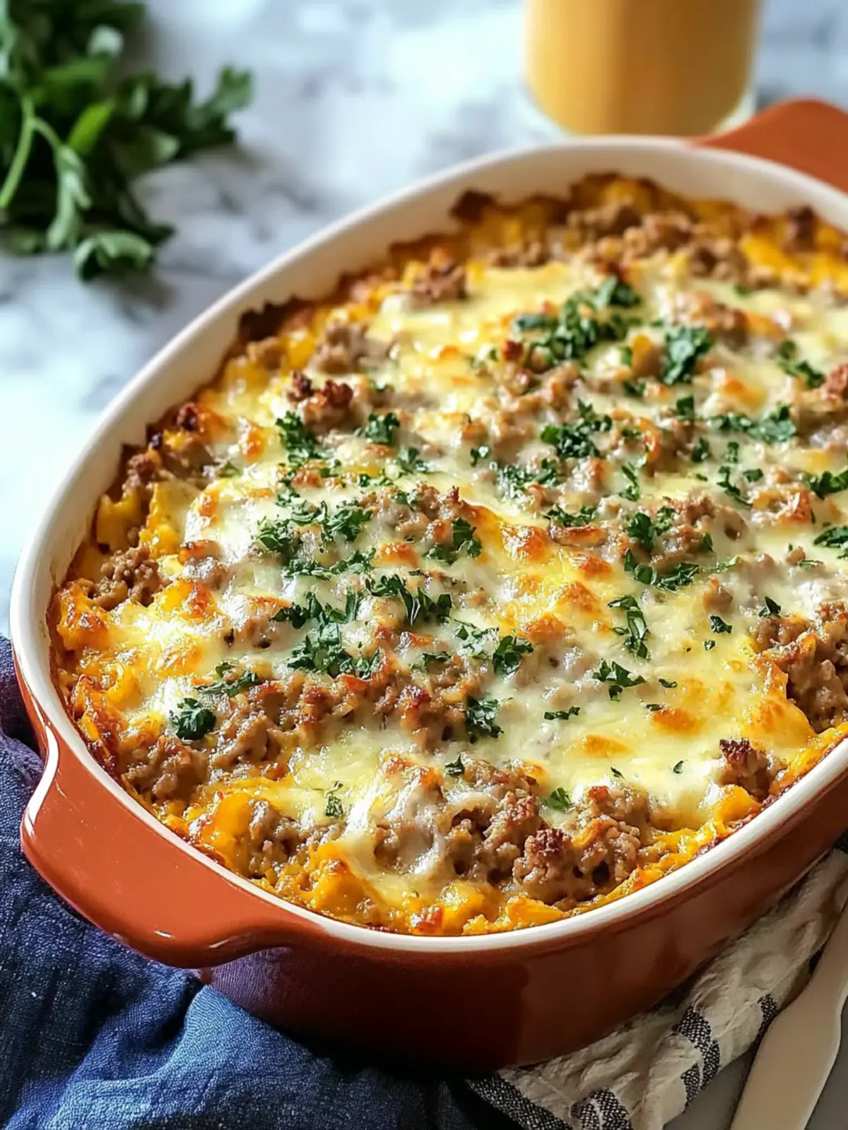 Low Carb Ground Turkey Casserole