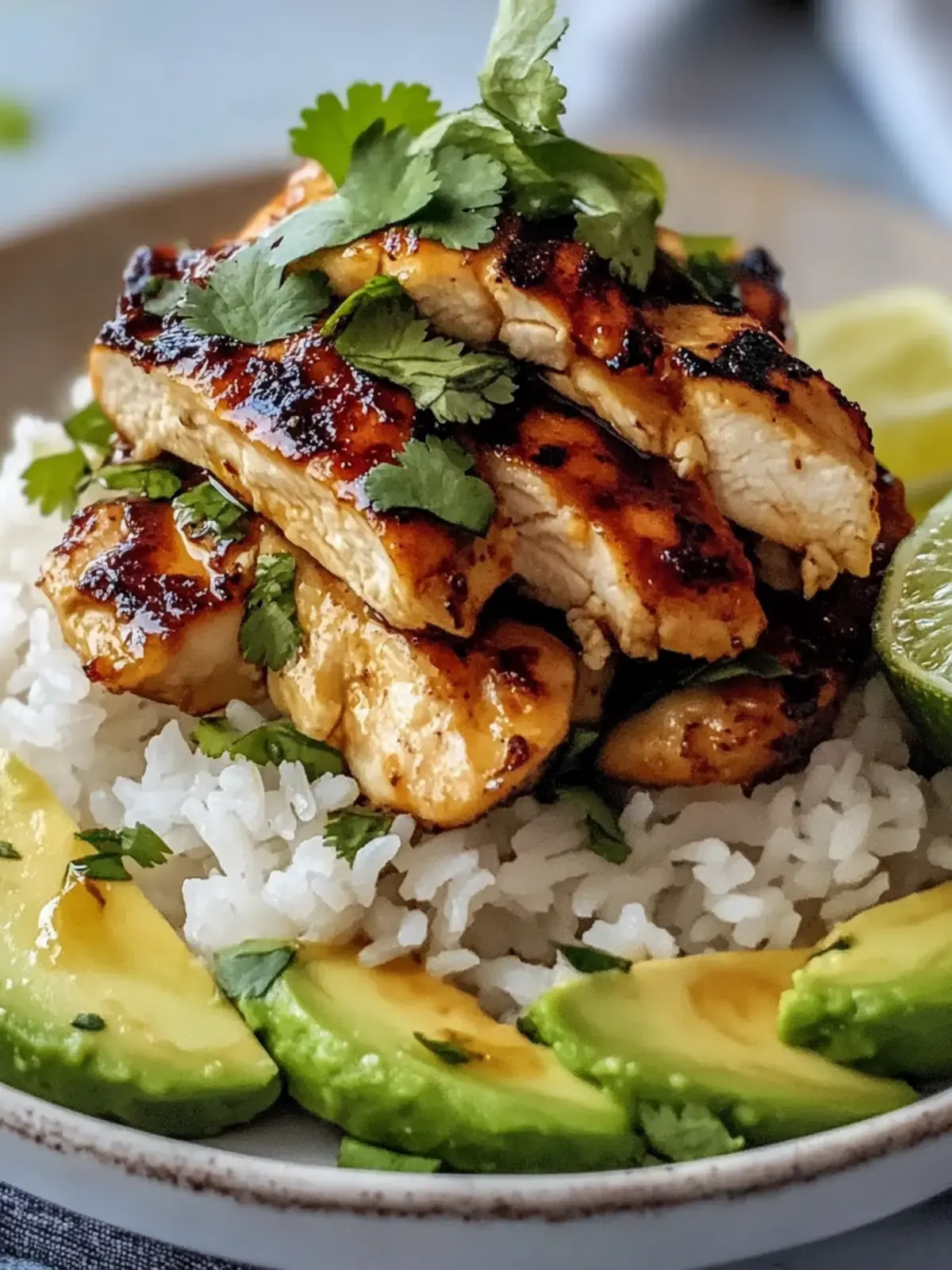 Honey Lime Chicken & Avocado Rice