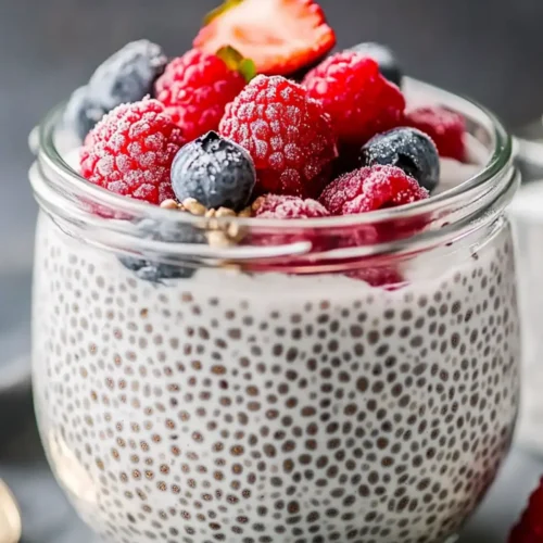chia seed pudding with yogurt