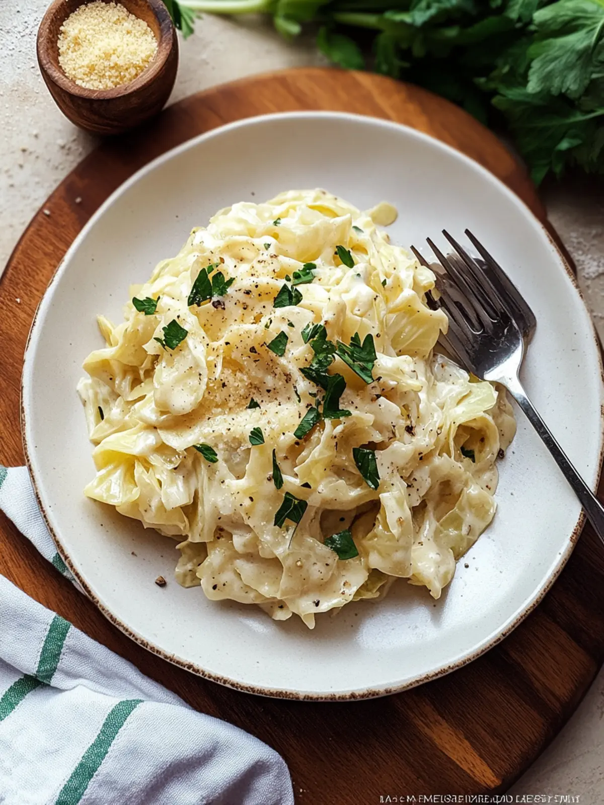 cabbage alfredo recipe