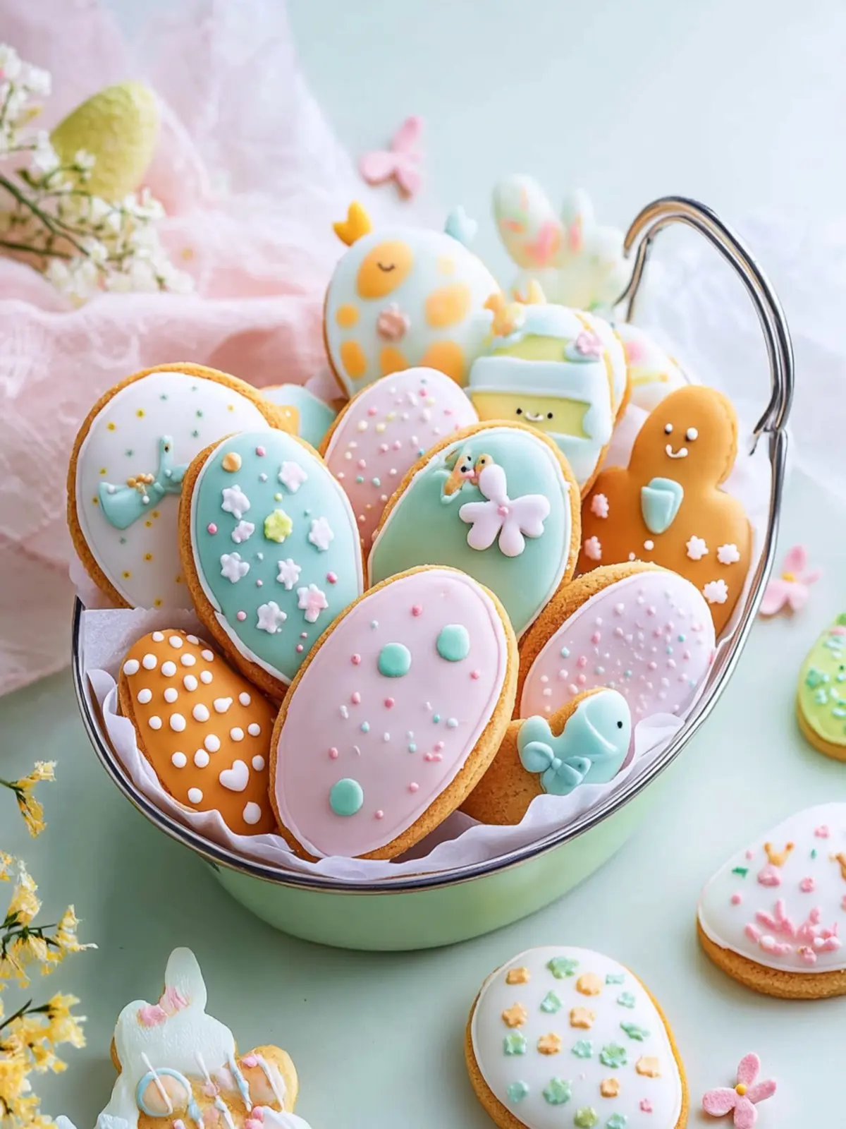 Easter Pastel Sugar Cookies