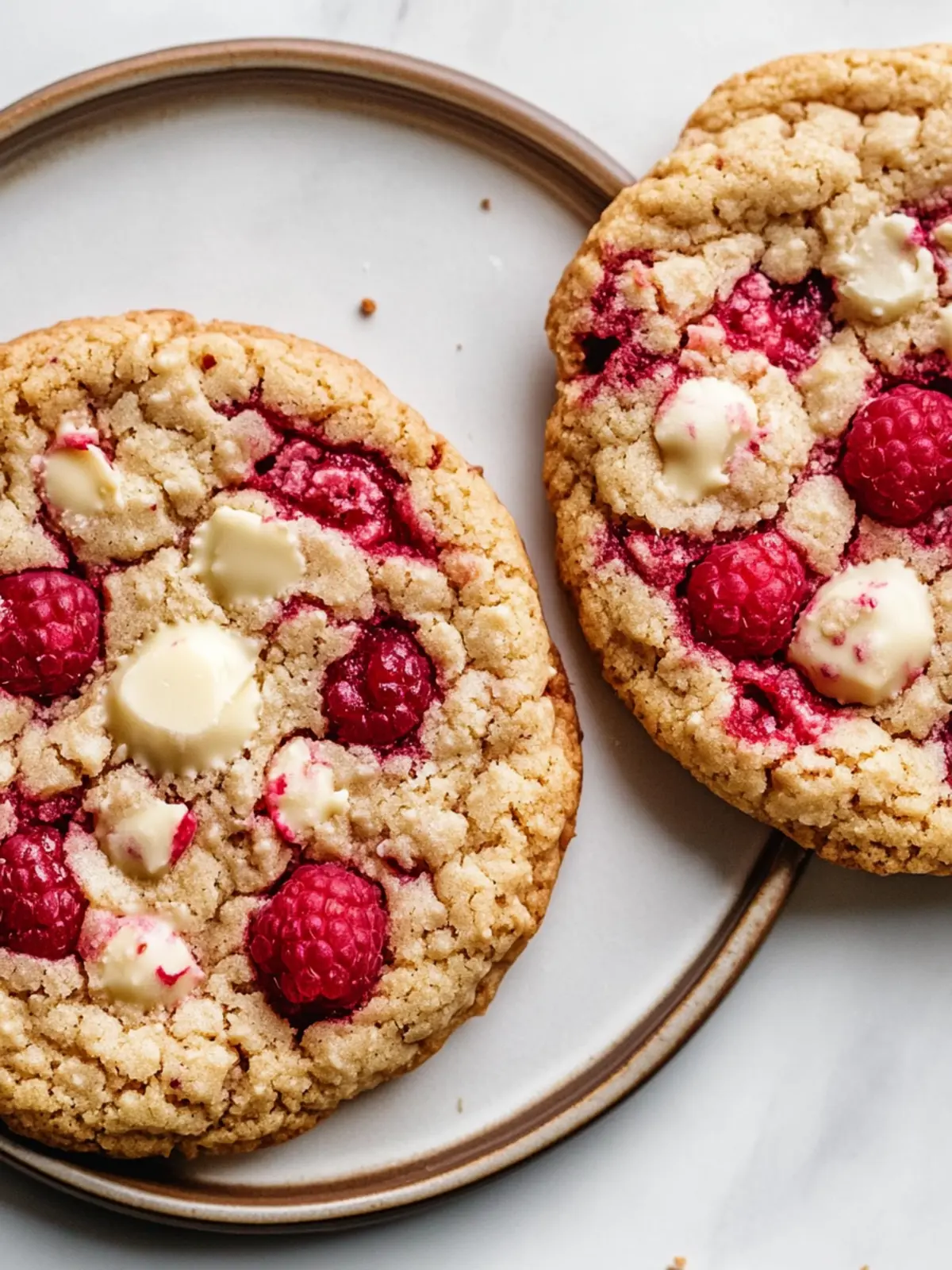 White Chocolate Raspberry Cookies