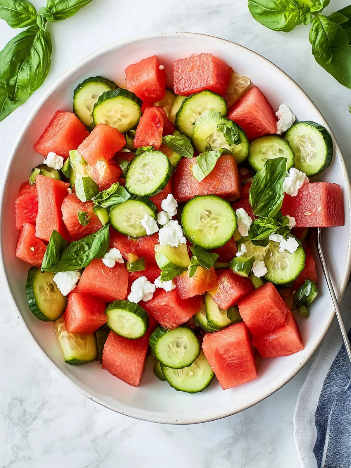 watermelon cucumber salad
