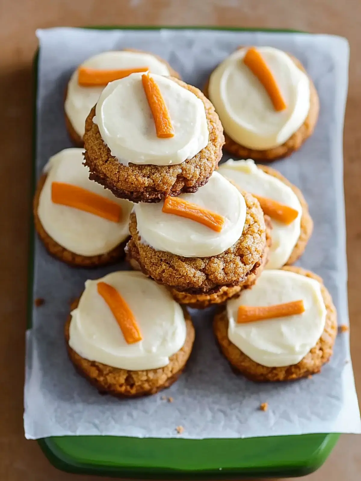 Carrot Cake Cookies with Cream Cheese Frosting