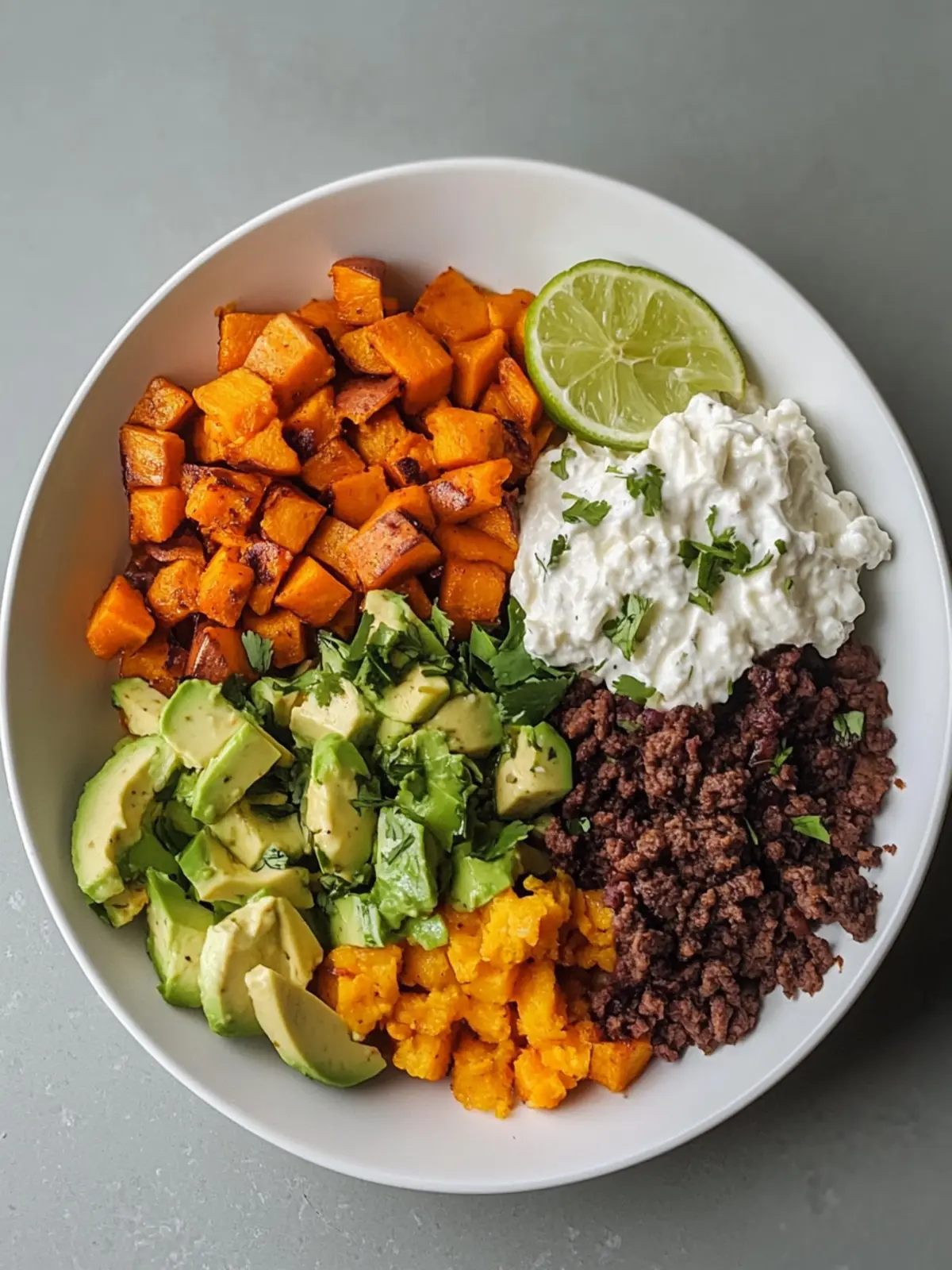 sweet potato taco bowl
