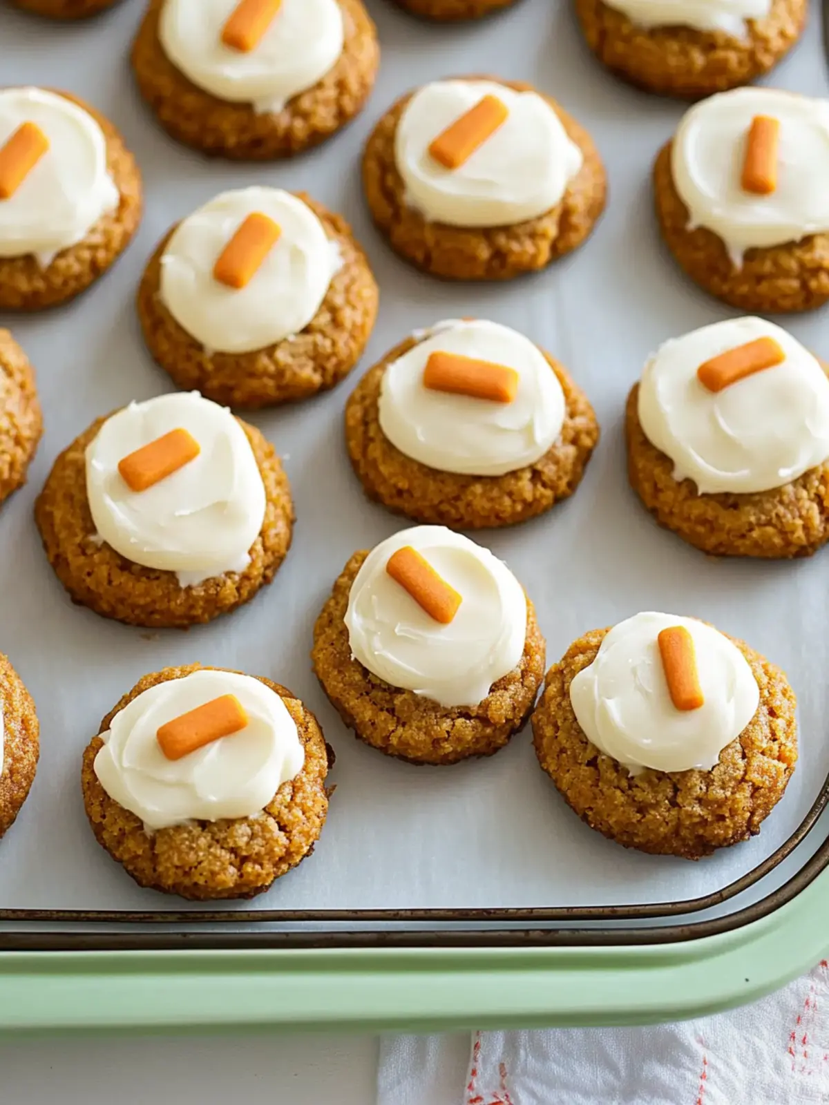Carrot Cake Cookies with Cream Cheese Frosting
