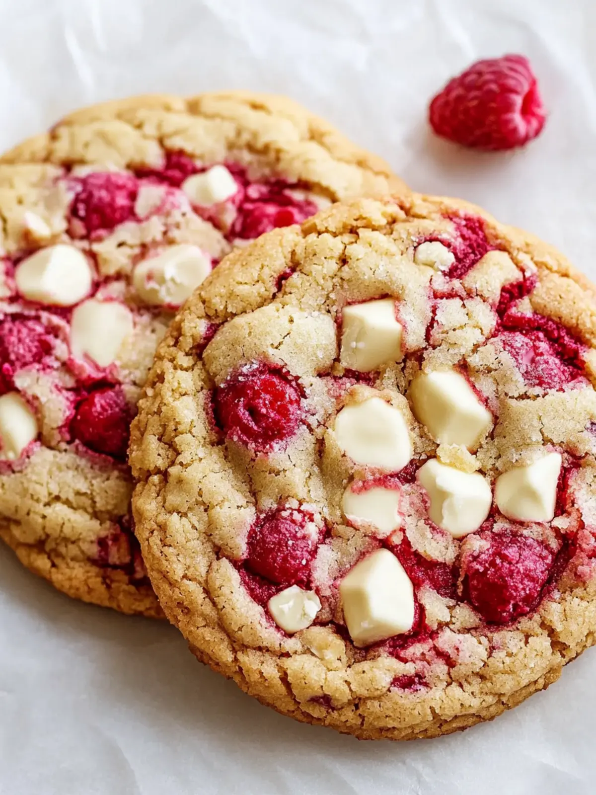 Chewy White Chocolate Raspberry Cookies You’ll Love