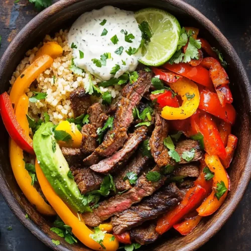 Low Carb Steak Fajita Bowl Recipe