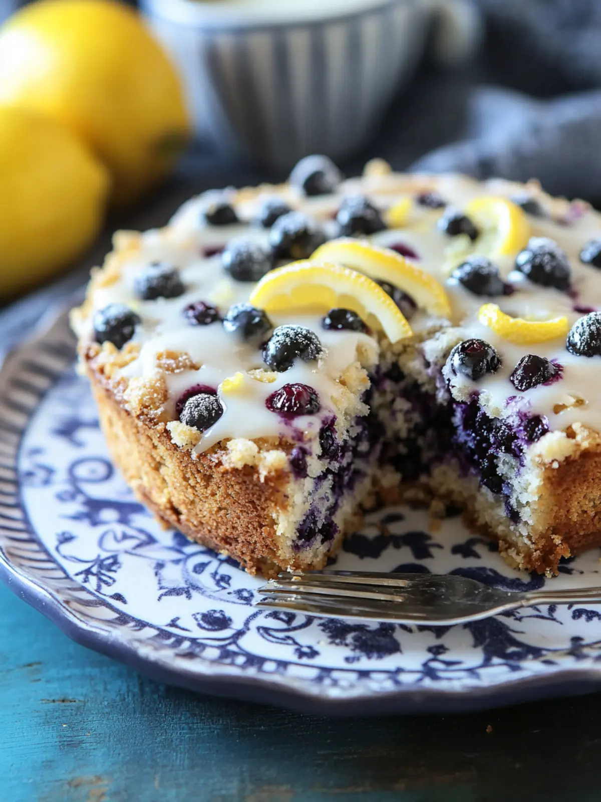 Lemon Blueberry Coffee Cake