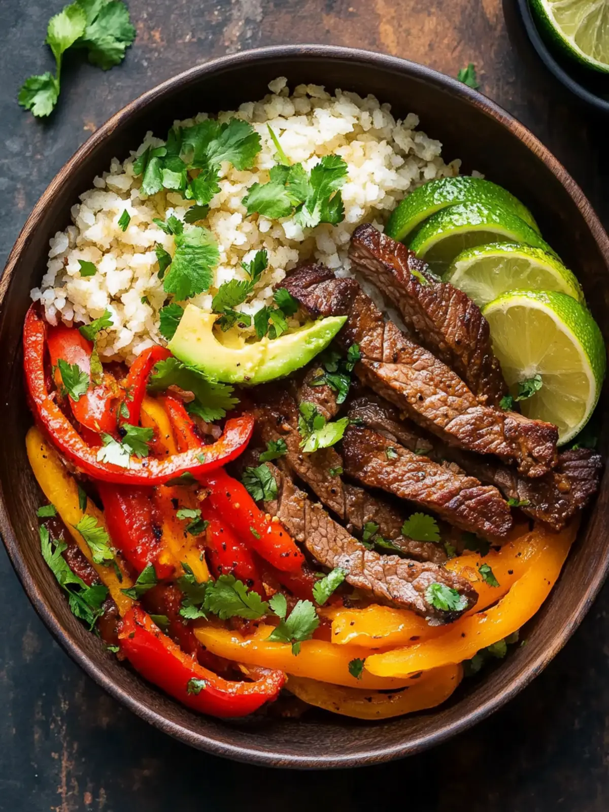 Low Carb Steak Fajita Bowl Recipe