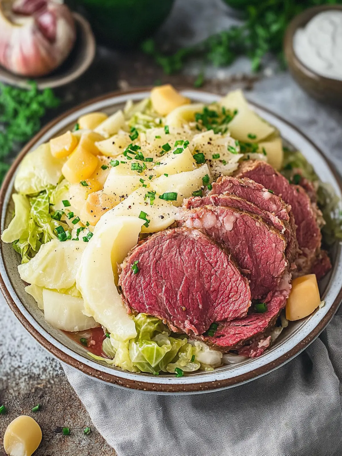 corn beef and cabbage